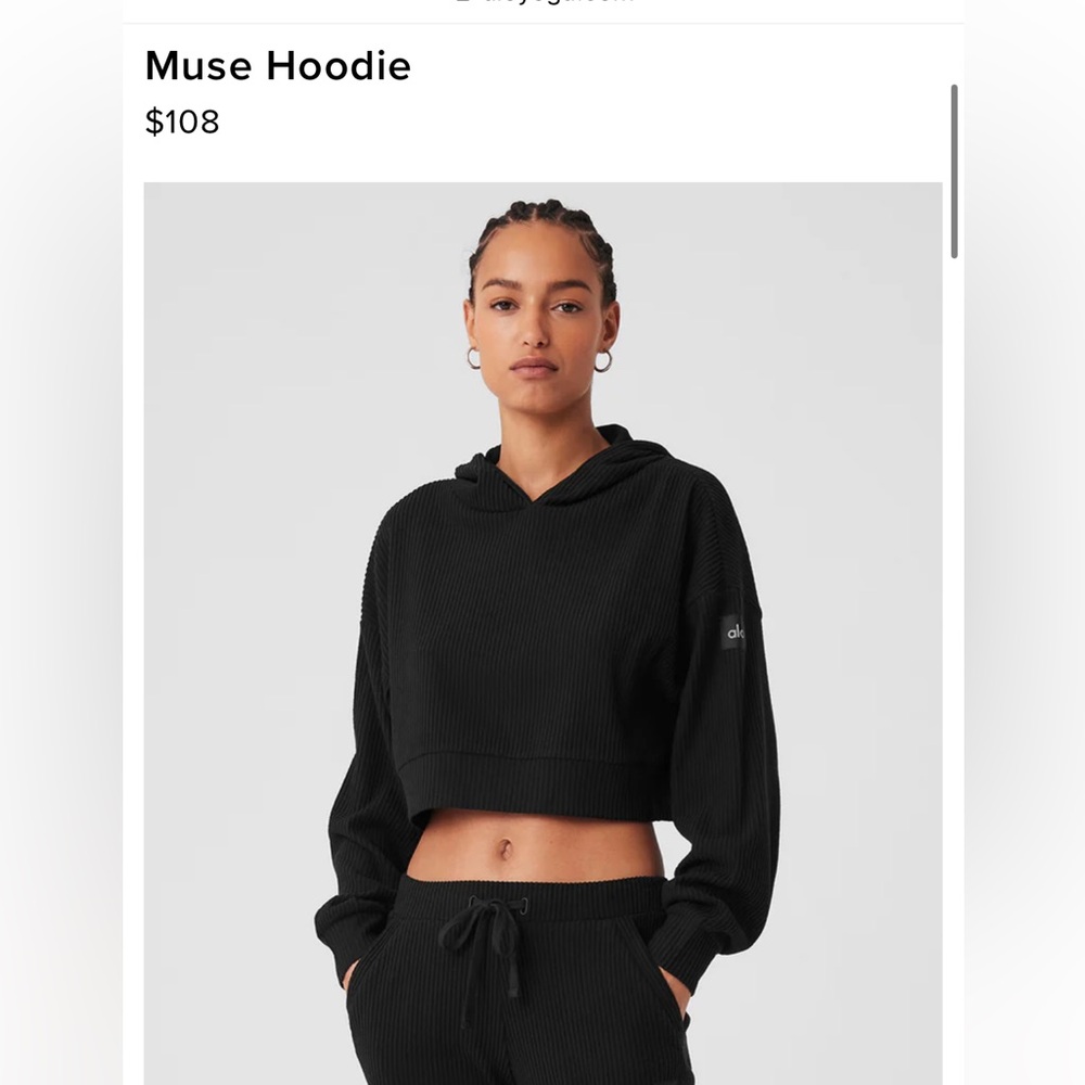 ALO Muse Hoodie Black Large
